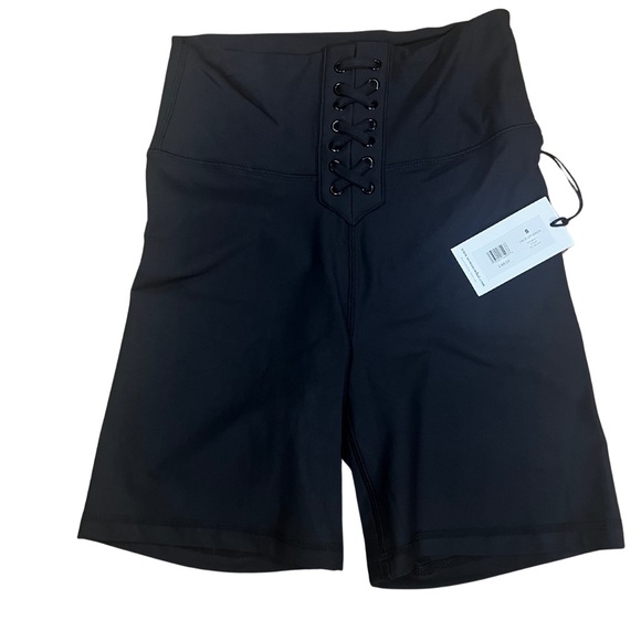 NWT WeWoreWhat Lace Up Biker Shorts Sz S - Picture 4 of 7